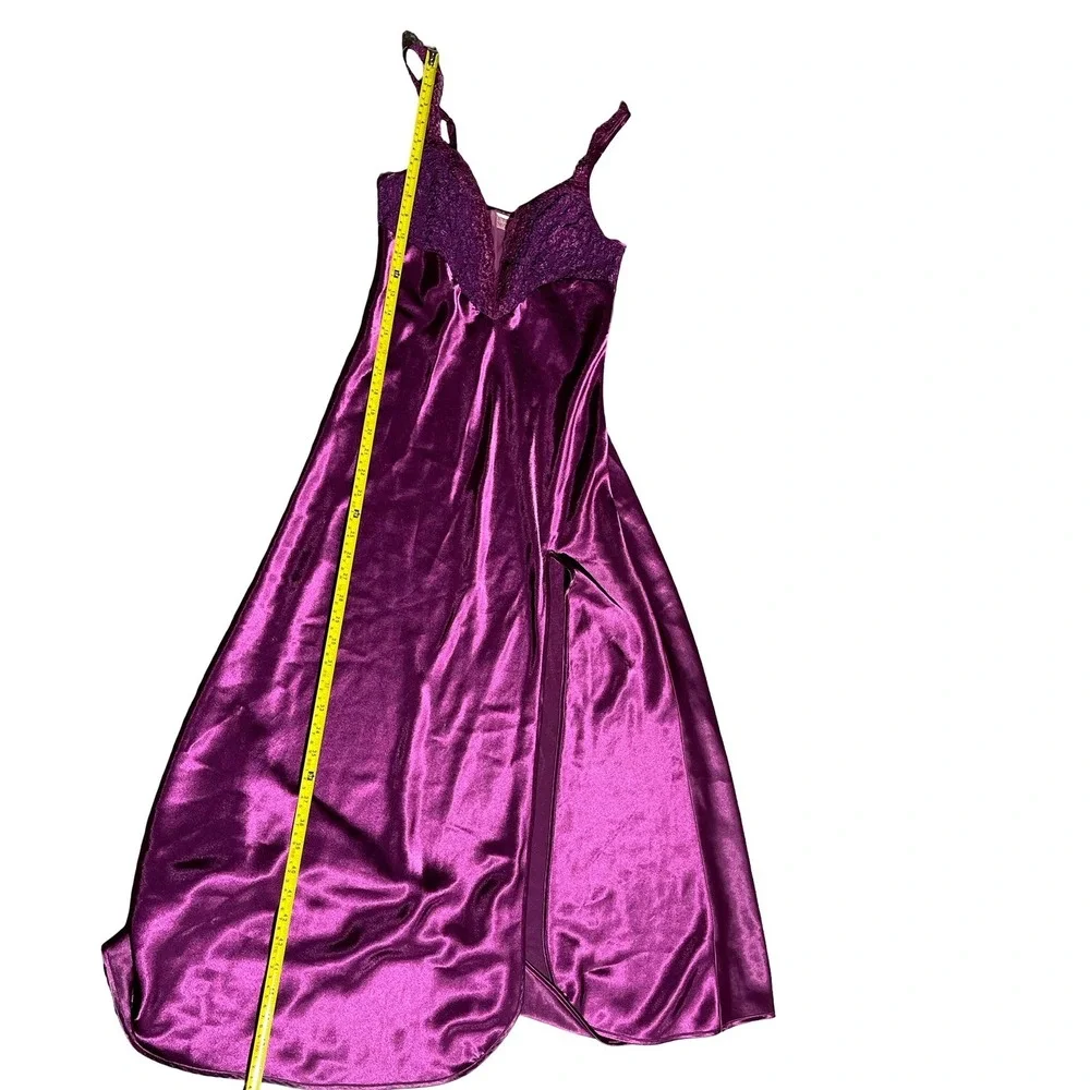 Victoria's Secret Golden Label Satin Slip Dress Size Small Purple